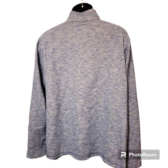 Old Navy Men's 1/4 Zip Blue Pullover Sweatshirt Size XL - Picture 2 of 4